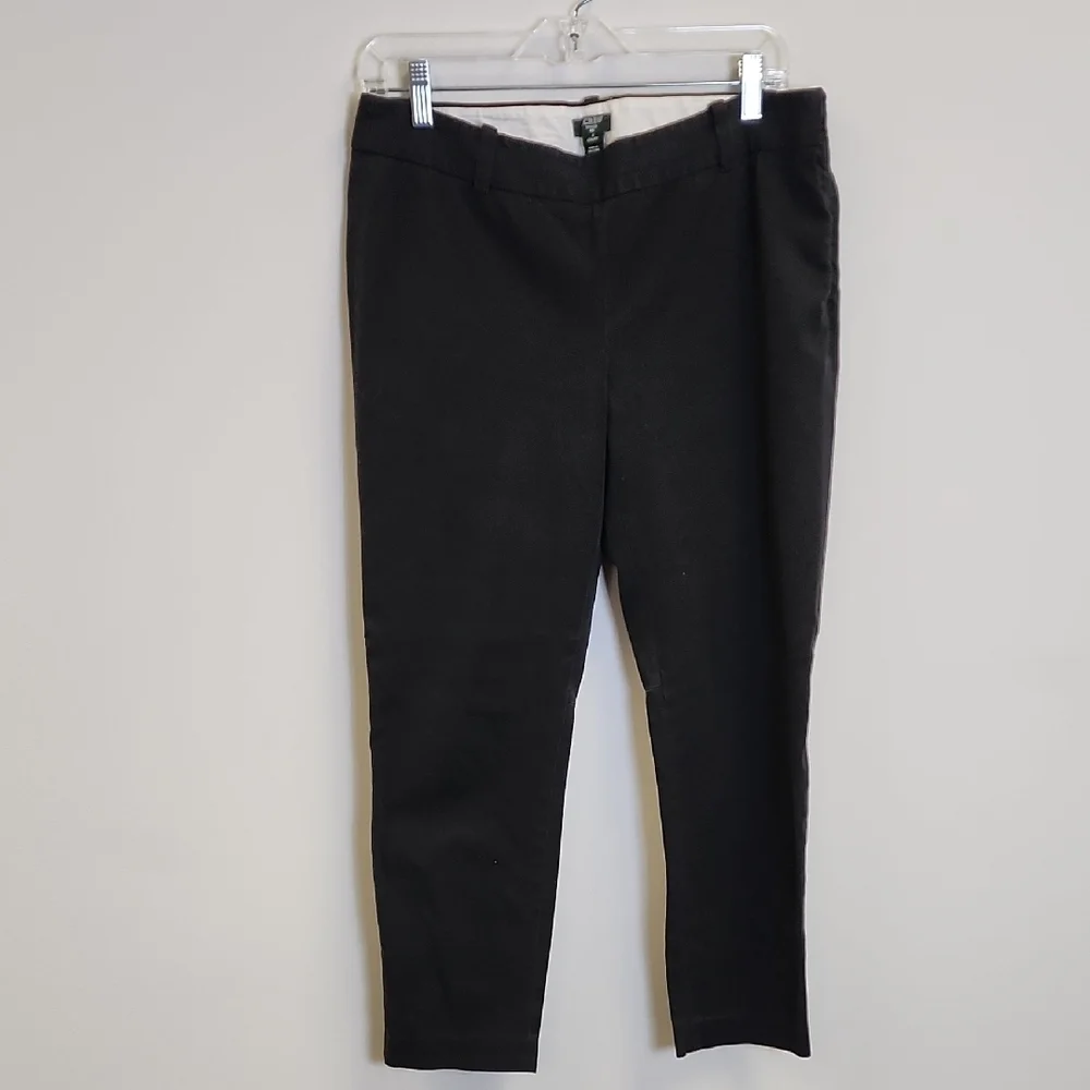 J. CREW Stretch Black Cropped Pants